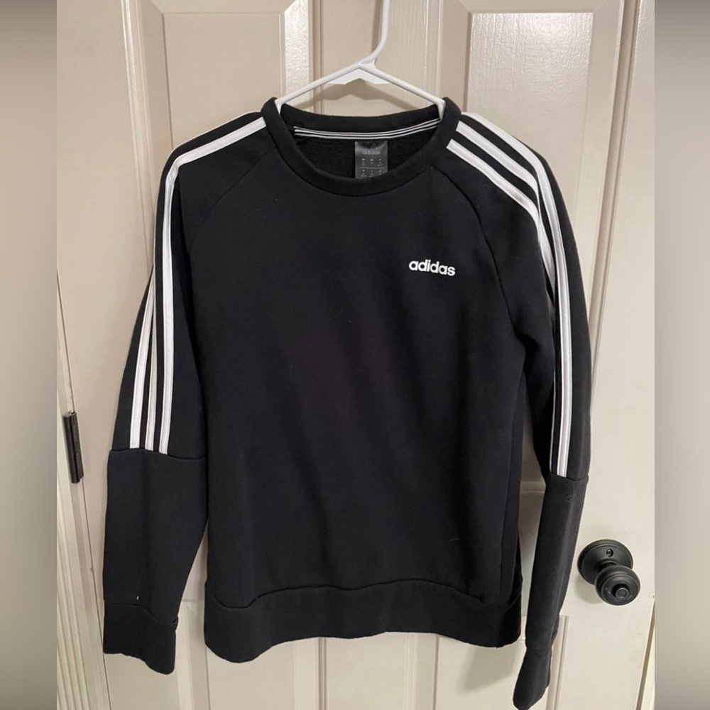 Adidas 3 Striped Crewneck Sweatshirt